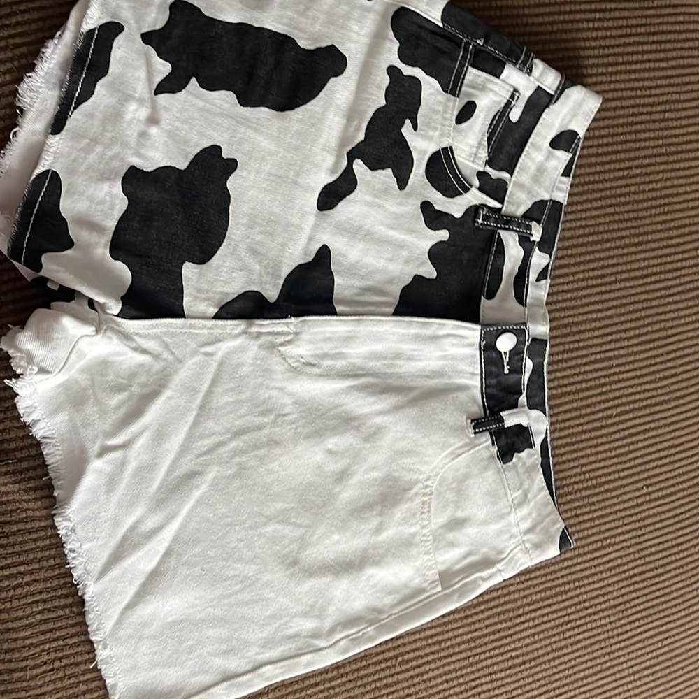 Cow Print Shorts
